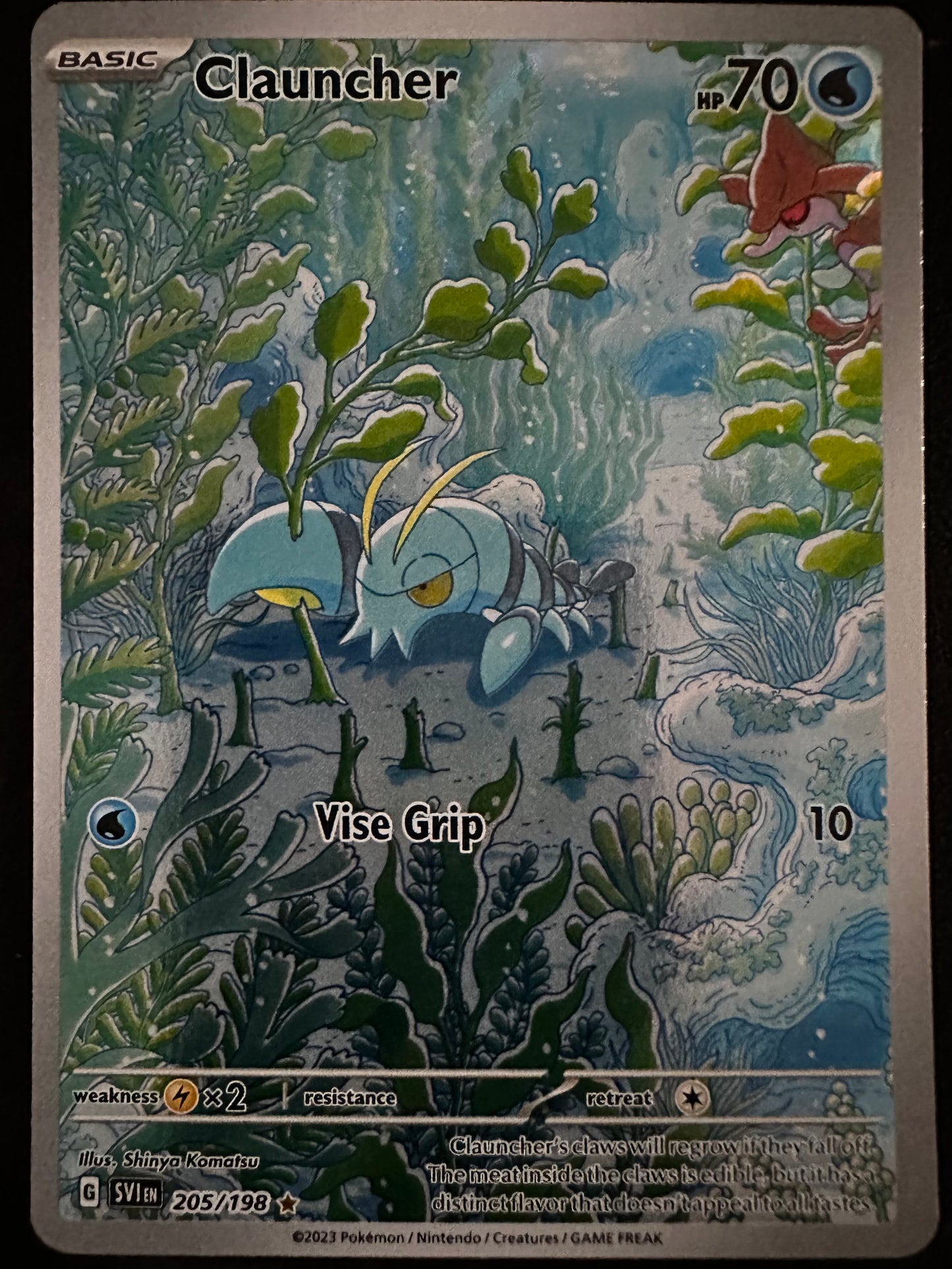 Pokémon Card Clauncher 205/198 Scarlet & Violet Base Art Illustration Rare