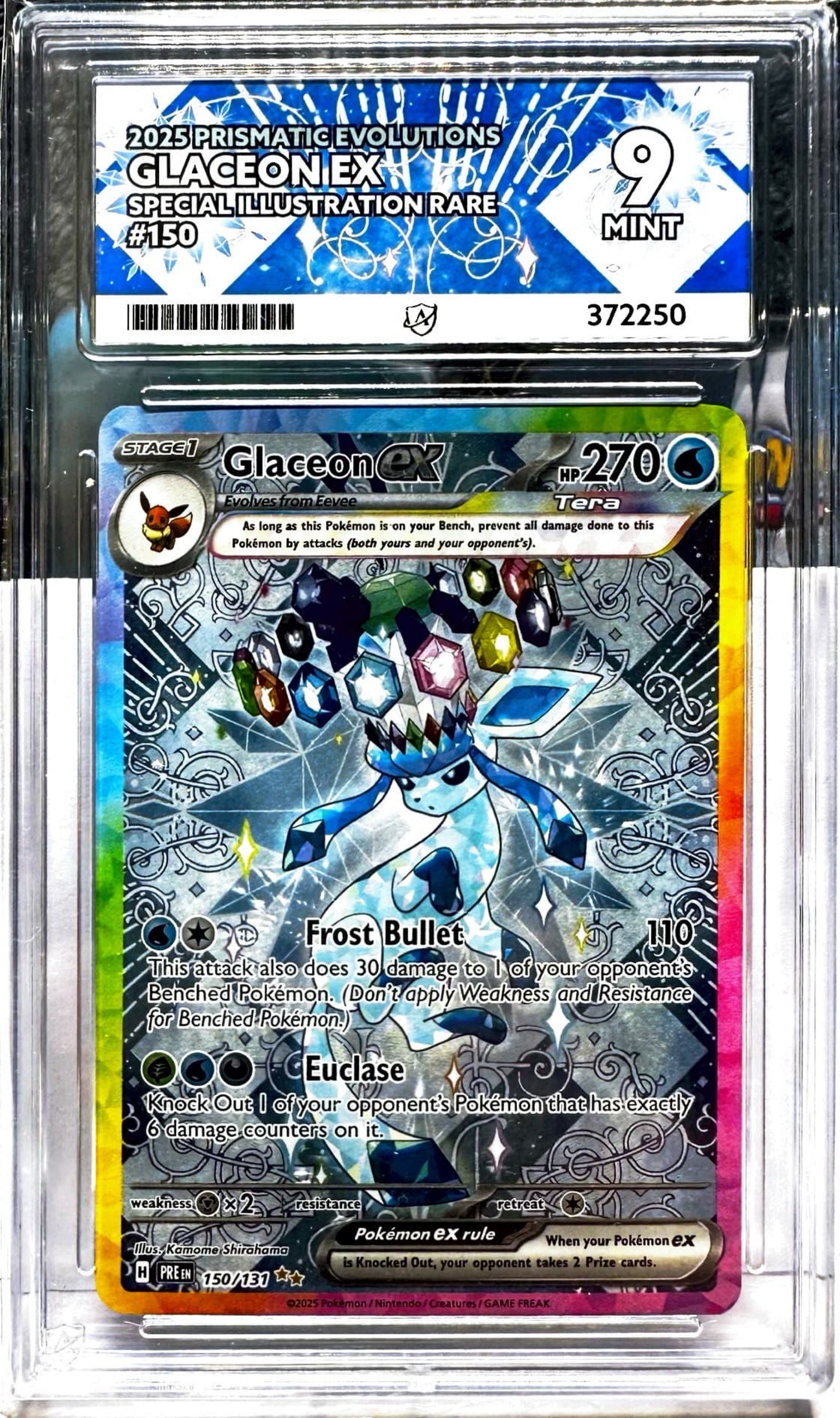 Glaceon EX : 150/131 - ACE - 9 MINT