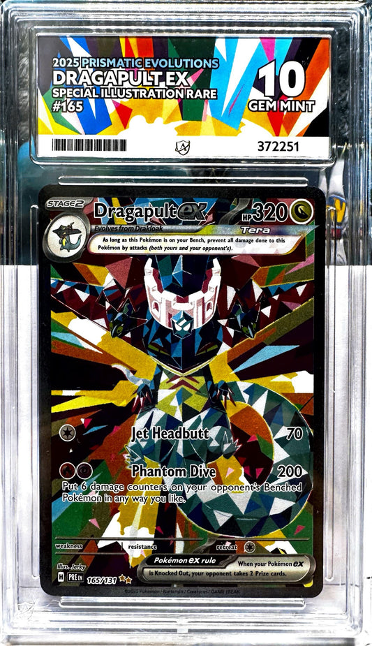 Dragapult EX: 165/13- ACE  - 10 GEM MINT